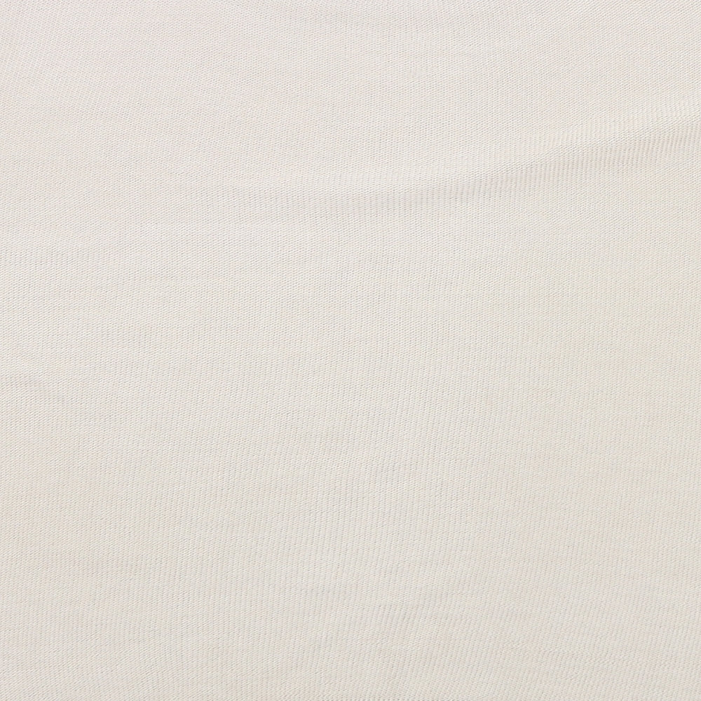 Afibel Womens Beige Basic T-Shirt Size L