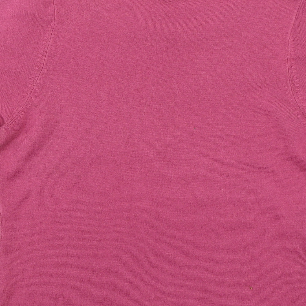 Classics Womens Pink Basic T-Shirt Size M