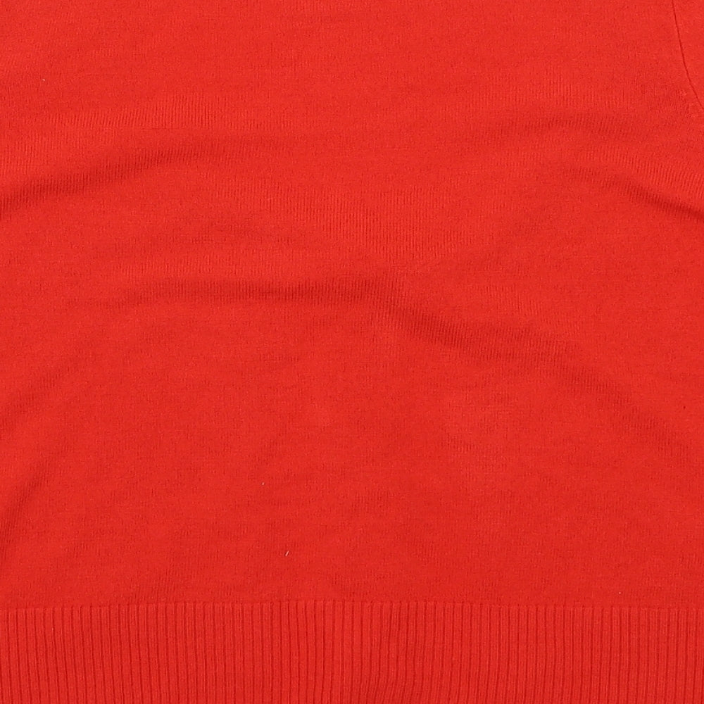 TU Womens Red Cardigan Jumper Size 12