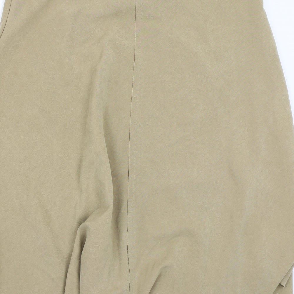Ellie Louise Womens Beige A-Line Skirt Size 14