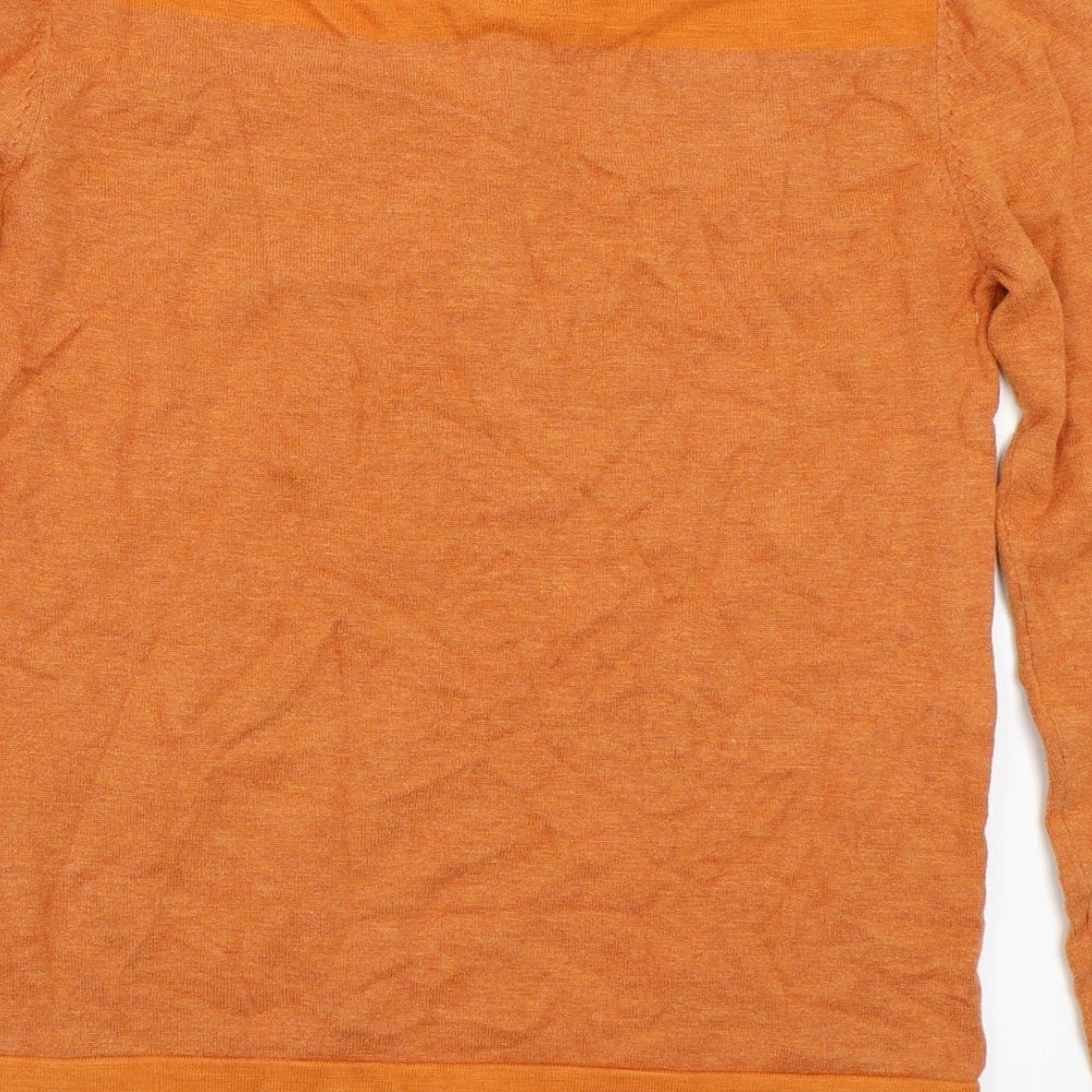 Espirit Womens Orange Pullover Jumper Size S