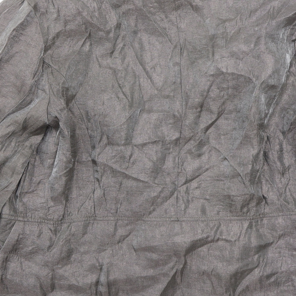 Preworn Womens Grey Jacket Coat Size 16