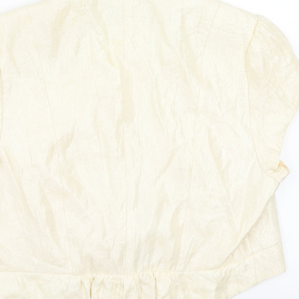 Kaliko Womens Beige Jacket Blazer Size 14