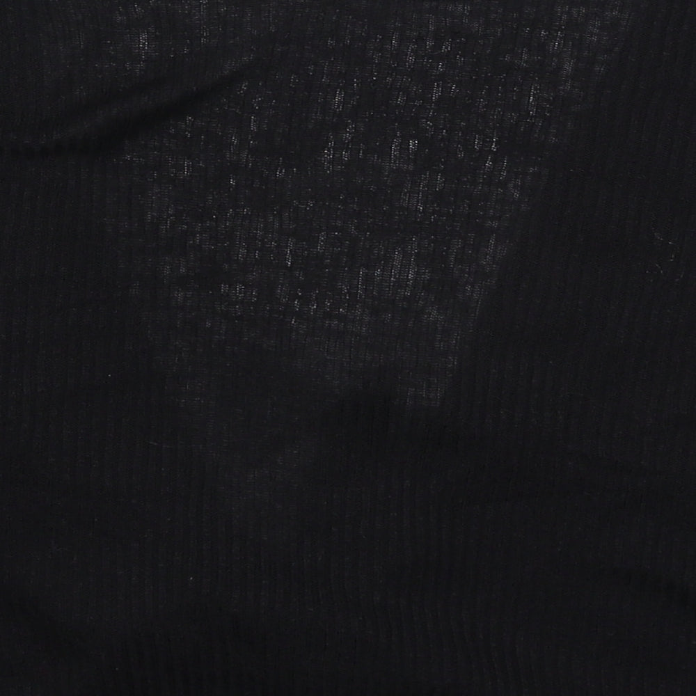 H&M Womens Black Knit Cardigan Jumper Size M
