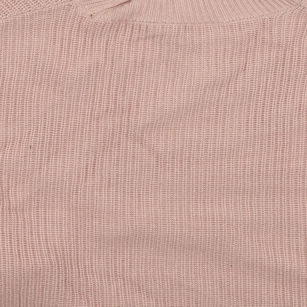Topshop Womens Pink Knit Pullover Jumper Size 6 - Oversized