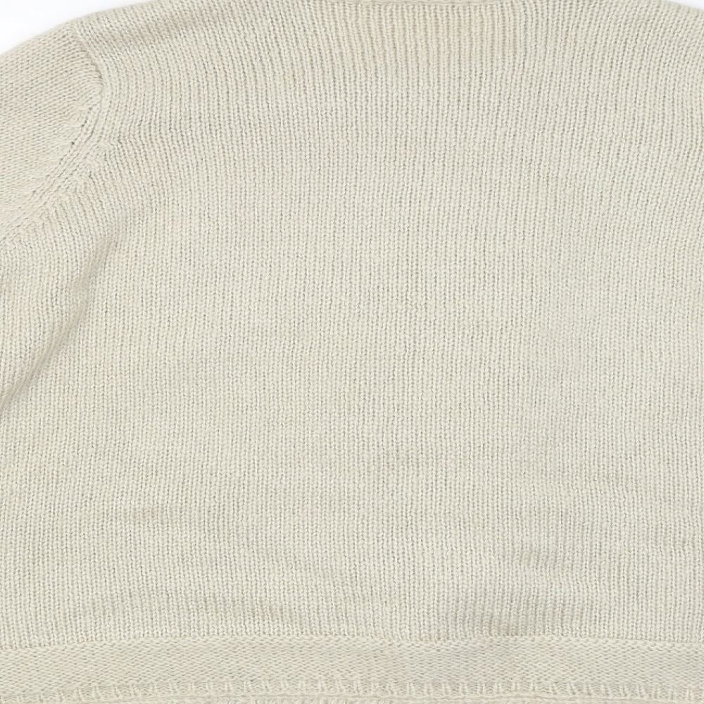 Being Casual Womens Beige Cardigan Jumper Size 12
