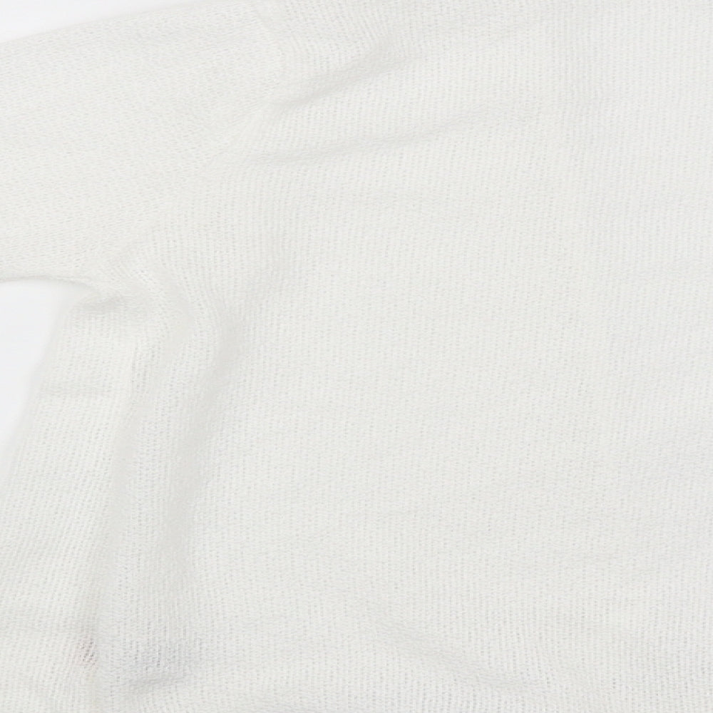 PRETTYLITTLETHING Womens White Basic Blouse Size 8