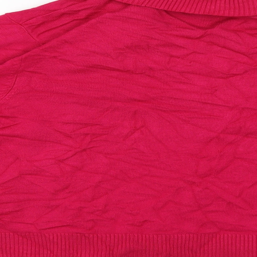 M&Co Womens Pink Cardigan Jumper Size XL
