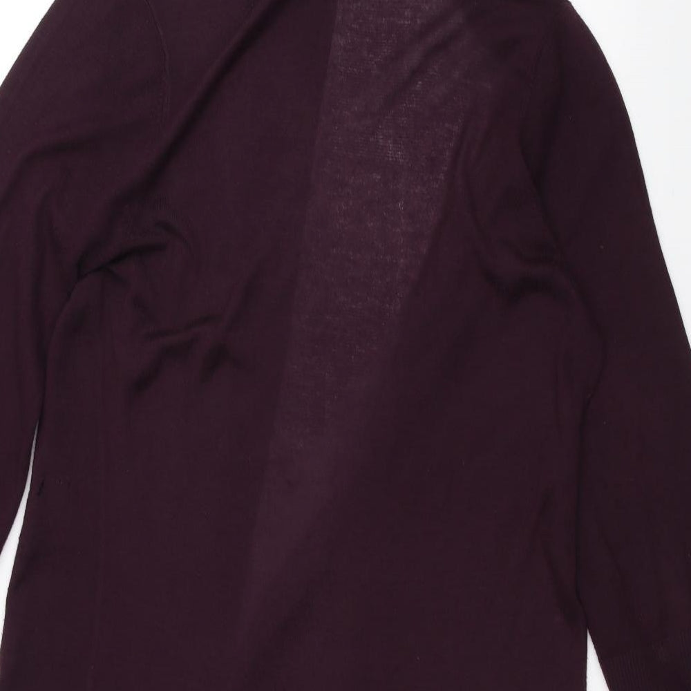Marks & Spencer Womens Purple Cardigan Jumper Size 14