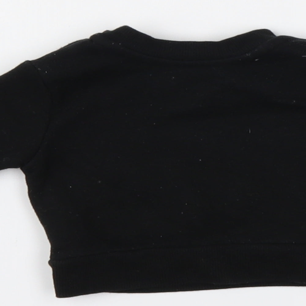 mini rebel Black Pullover Jumper Size 0-3 Months