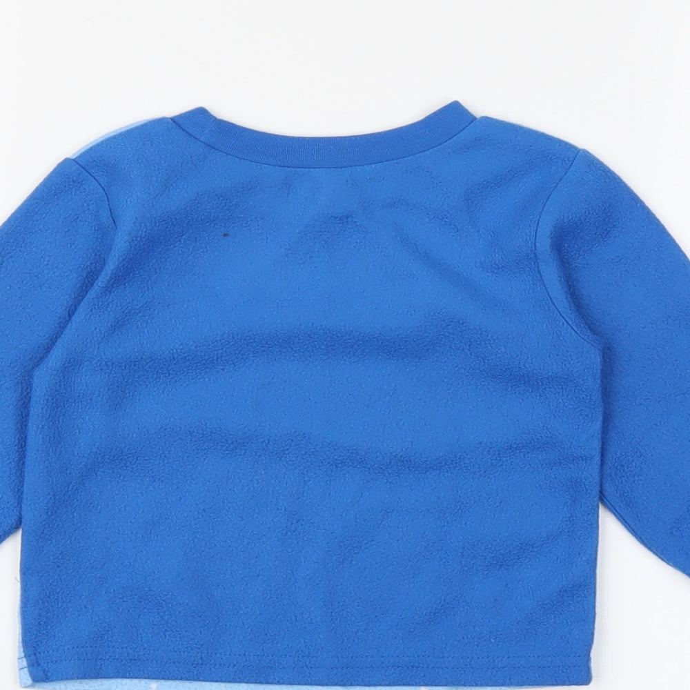Nickelodeon Boys Blue Animal Print Pyjama Top Size 2-3 Years