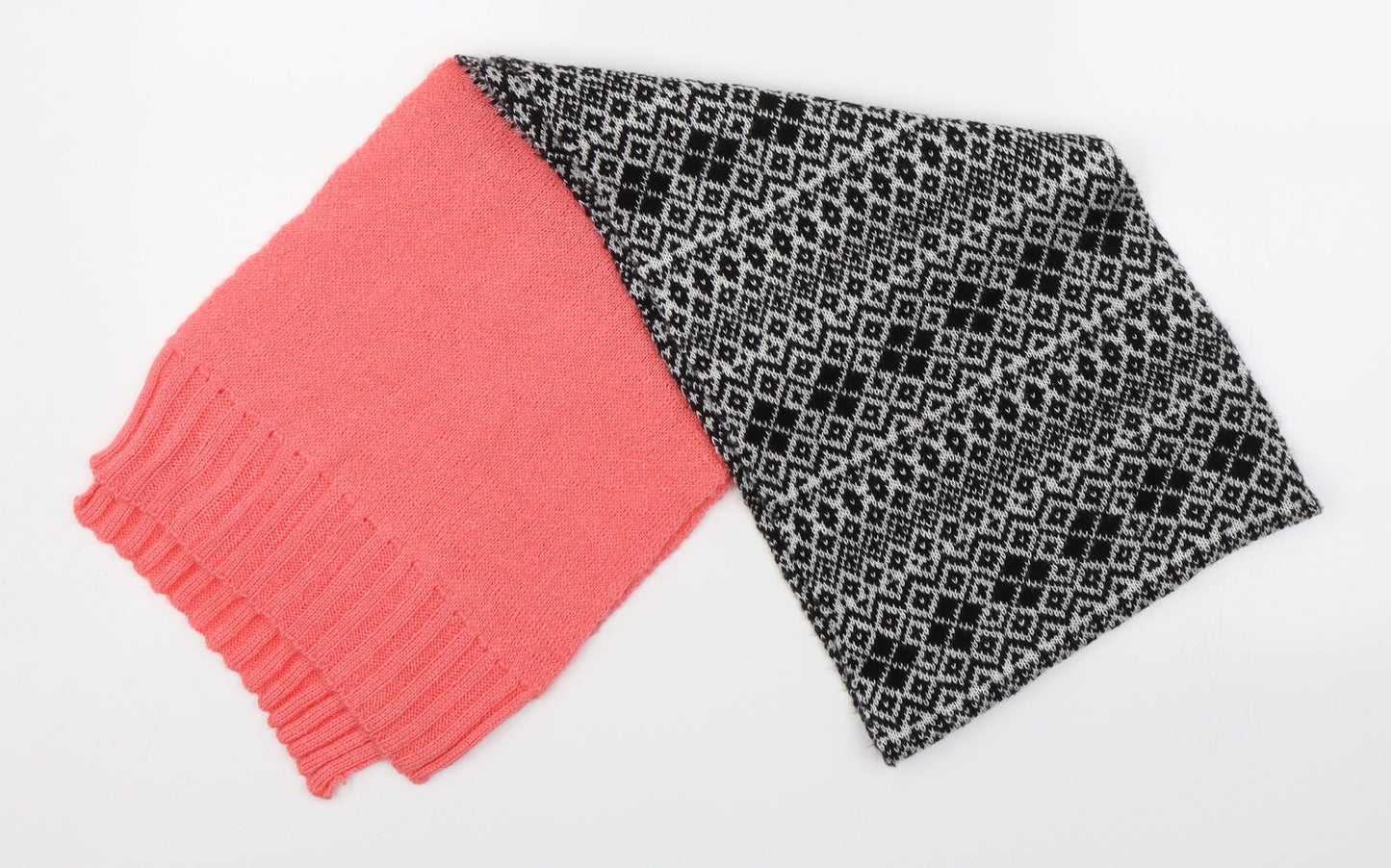 Marks & Spencer Womens Pink Argyle/Diamond Scarf