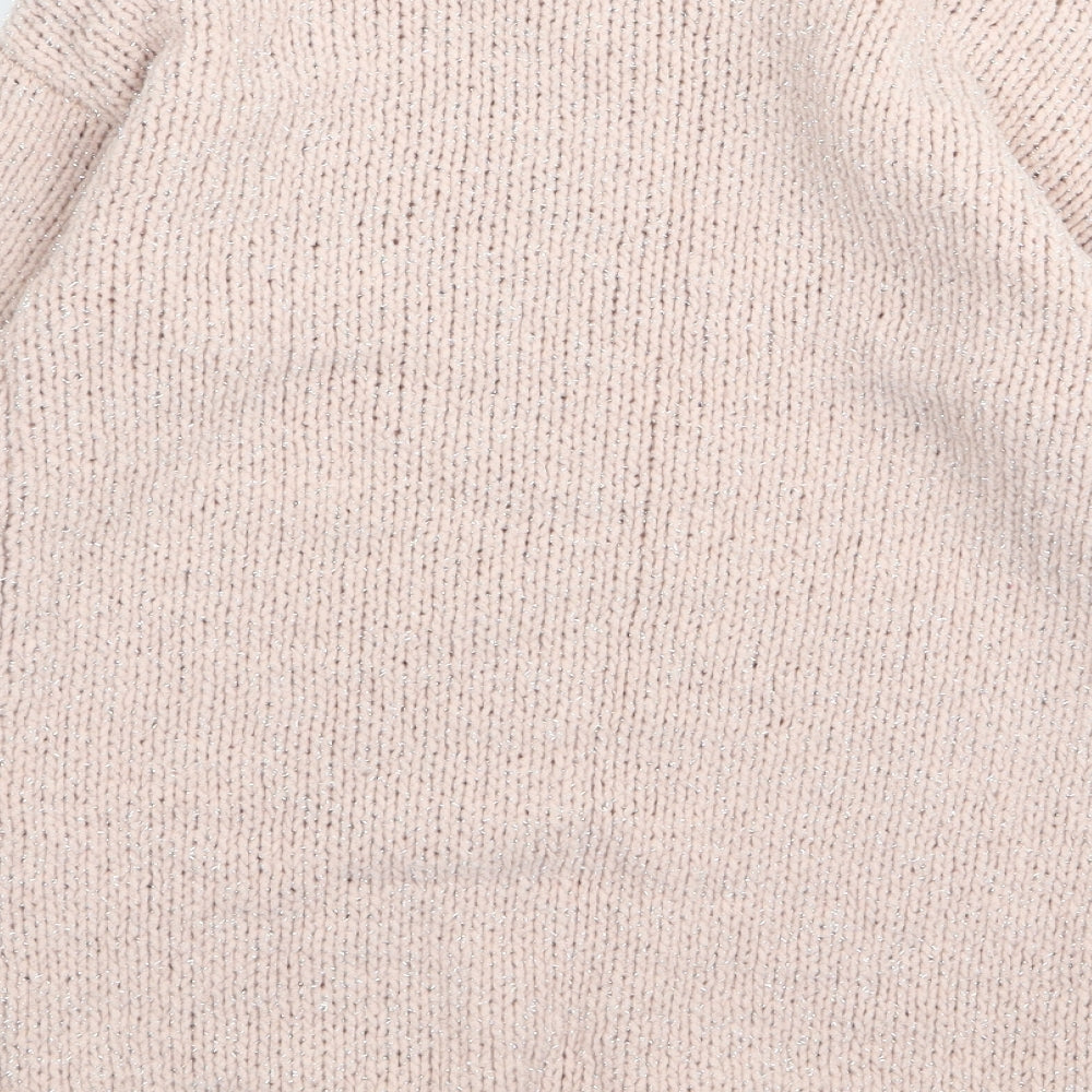 Primark Girls Pink Pullover Jumper Size 9 Years
