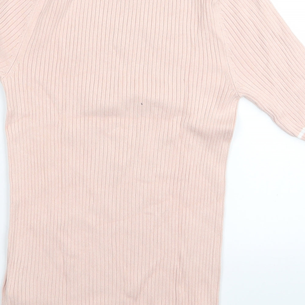 debanhams Womens Pink Tunic Jumper Size 10