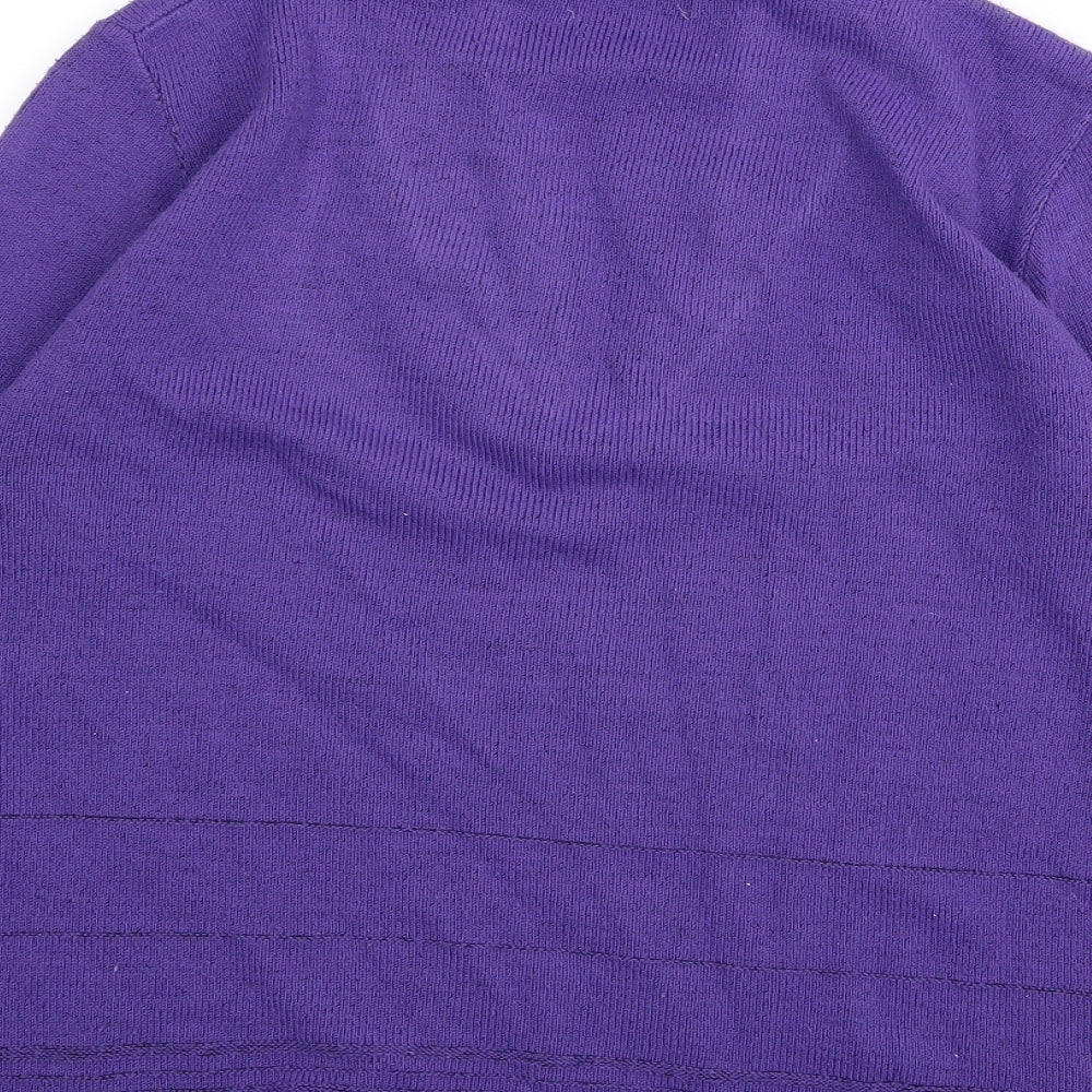 CHIC Womens Purple Cardigan Jumper Size L