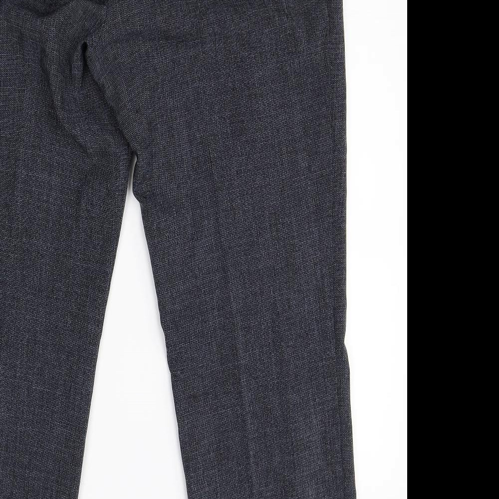 Marks & Spencer Womens Grey Dress Pants Trousers Size 14 L27 in