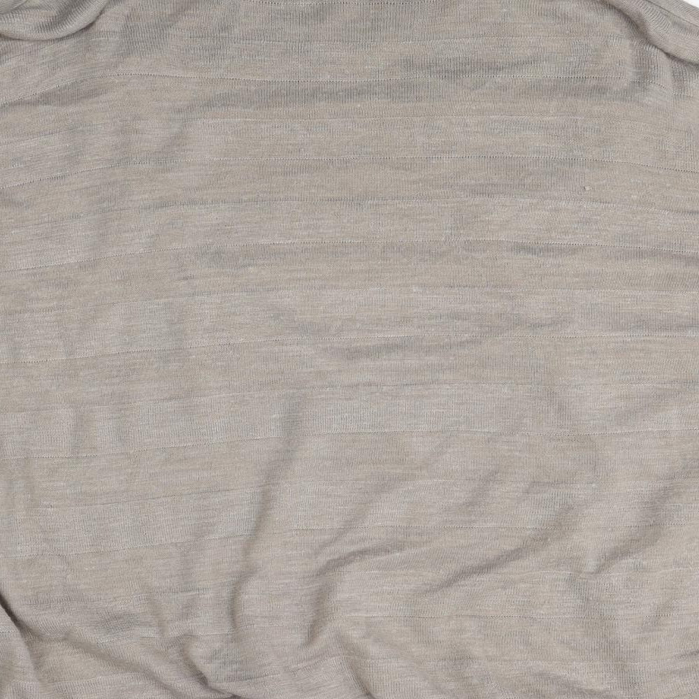 planet Womens Beige Wrap Jumper Size M