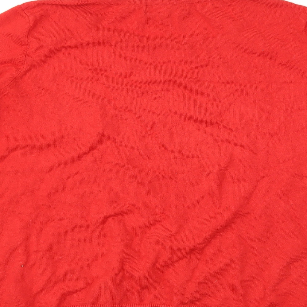 Debenhams Womens Red Pullover Jumper Size 14