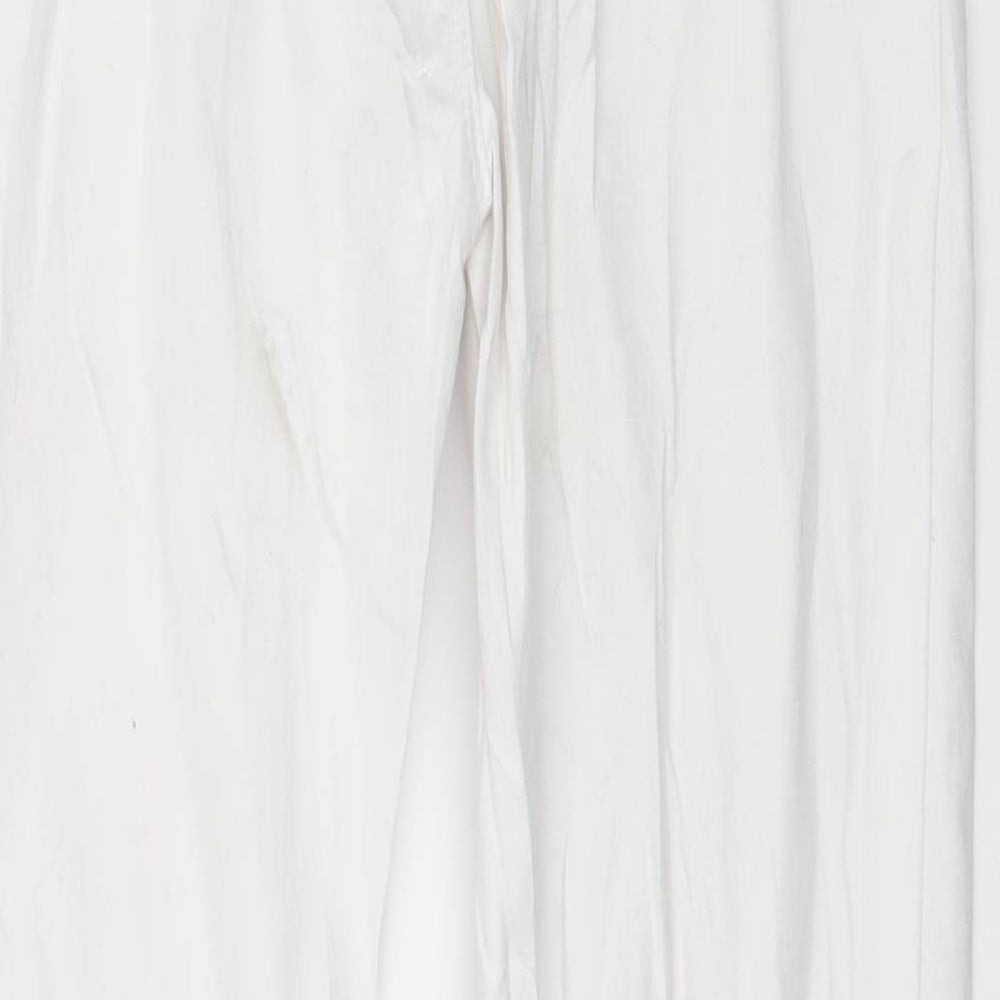 Denim Club Womens White Denim Skinny Jeans Size 10 L28 in