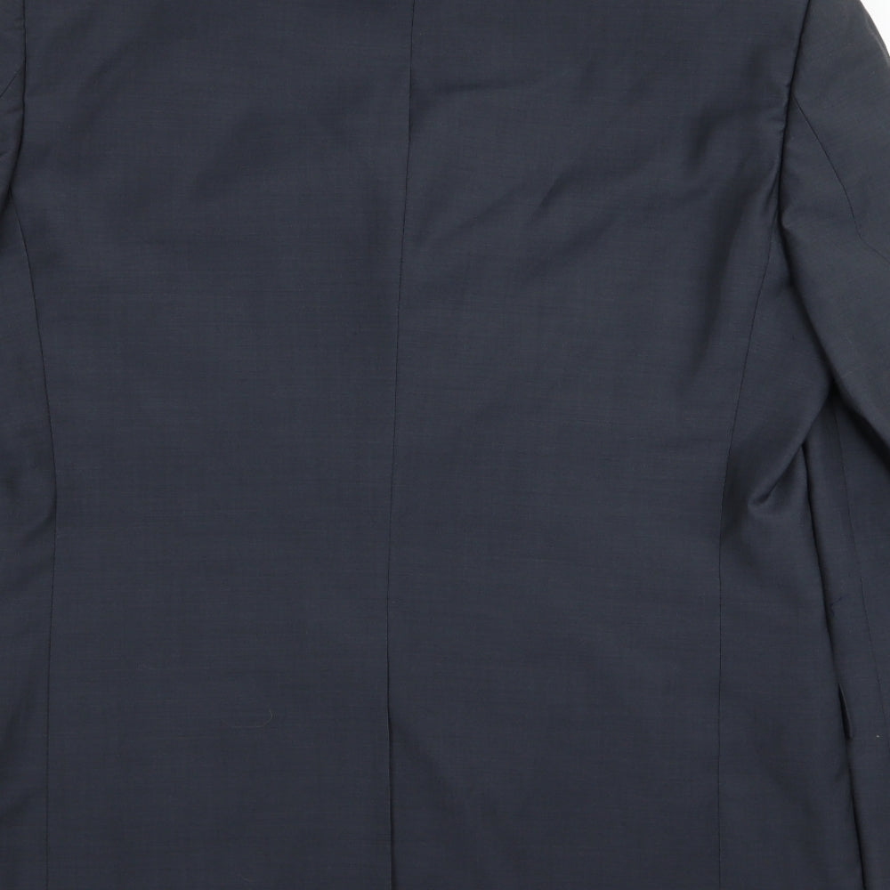 Impressions Mens Blue Jacket Blazer Size 40