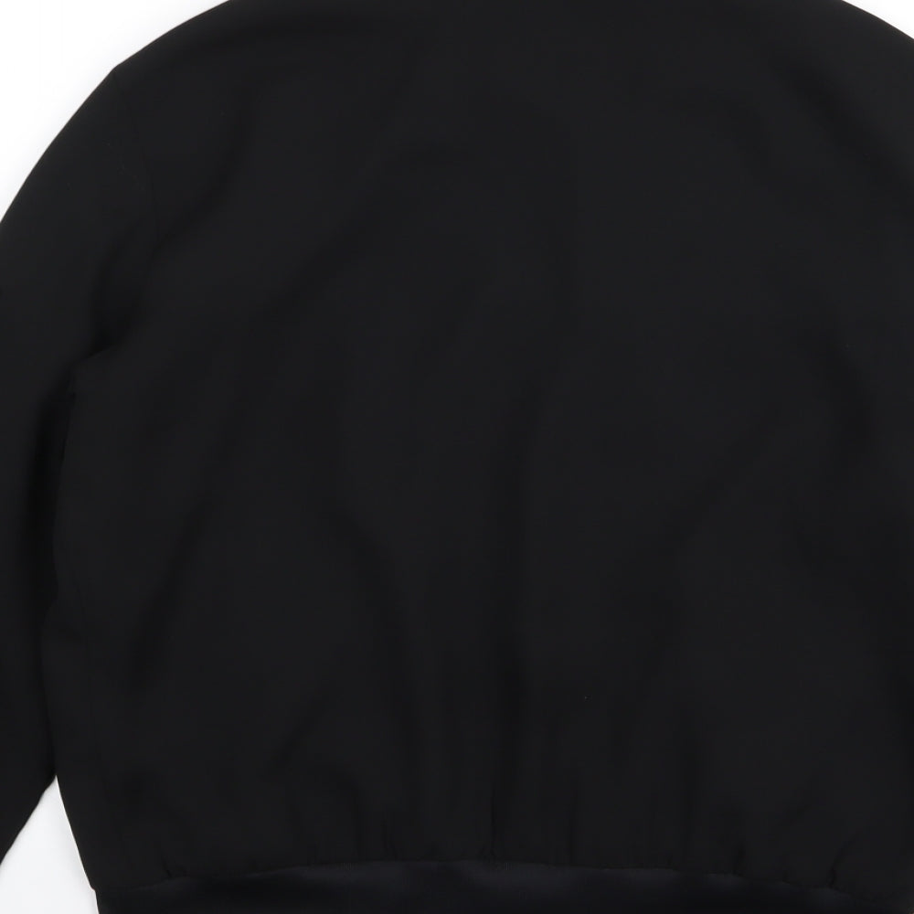 Zara Womens Black Full Zip Jumper Size S