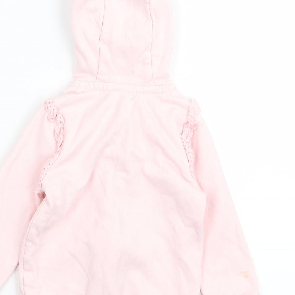 Asda George Girls Pink Full Zip Jumper Size 9-12 Months
