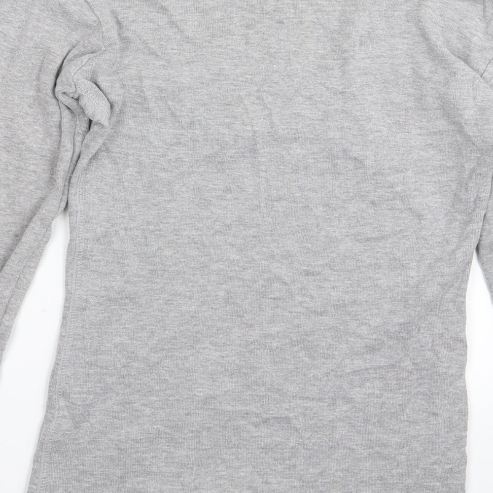 koopol Womens Grey Basic T-Shirt Size 12