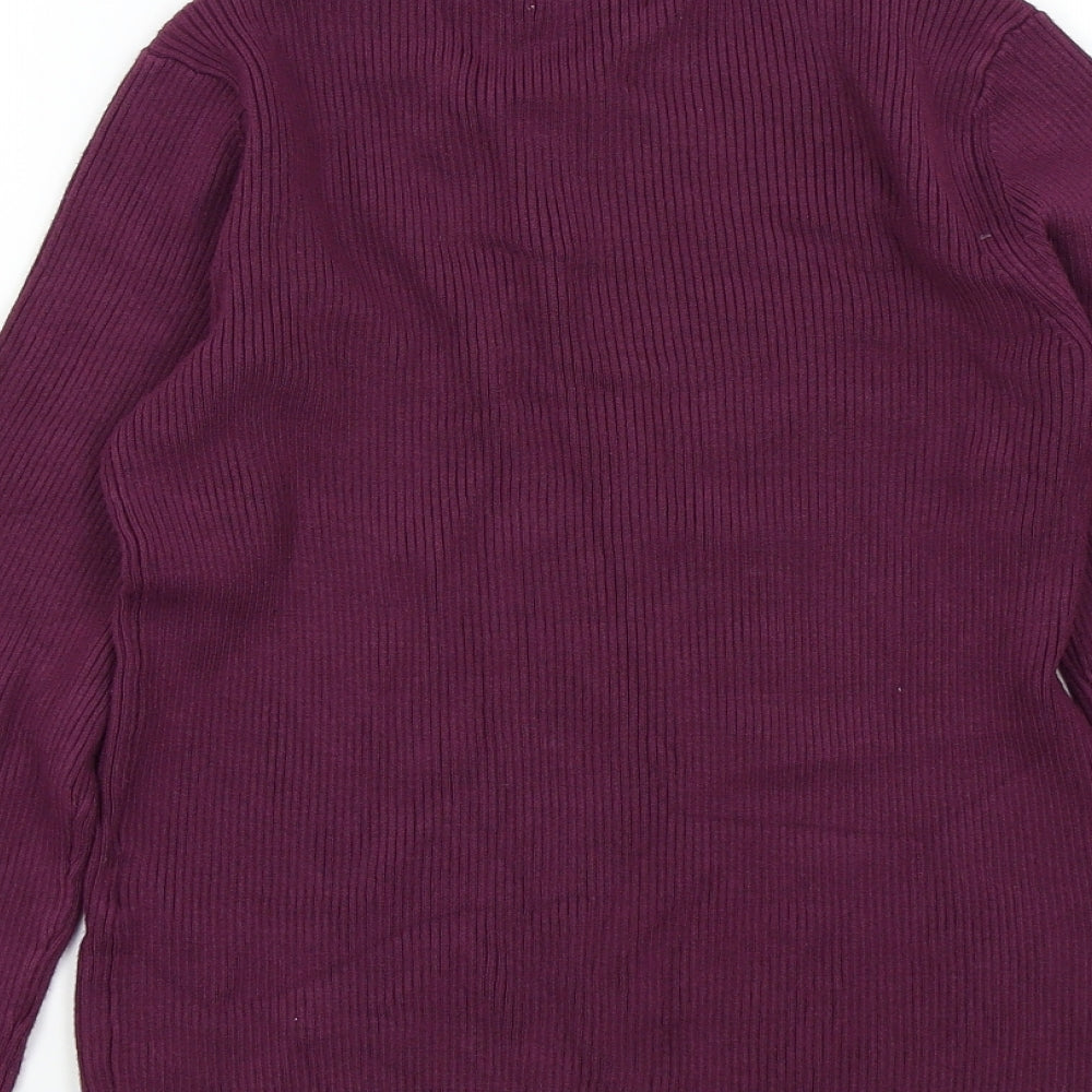Red Herring Womens Purple Pullover Jumper Size 14
