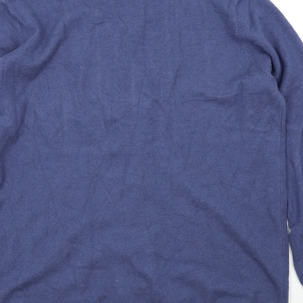 just one Womens Blue Pullover Jumper Size XL - sparkle detail