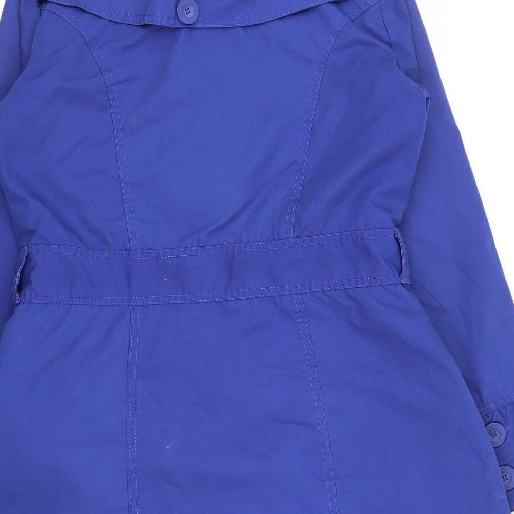 TG Womens Blue Pea Coat Coat Size 10