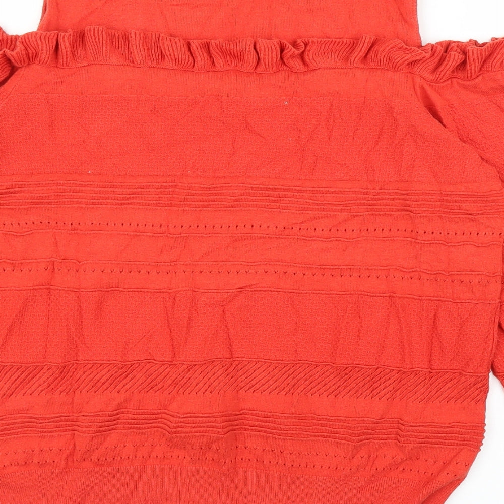 George Womens Red Pullover Jumper Size 14