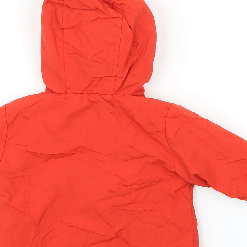 Debenhams Baby Orange Parka Coat Size 0-3 Months