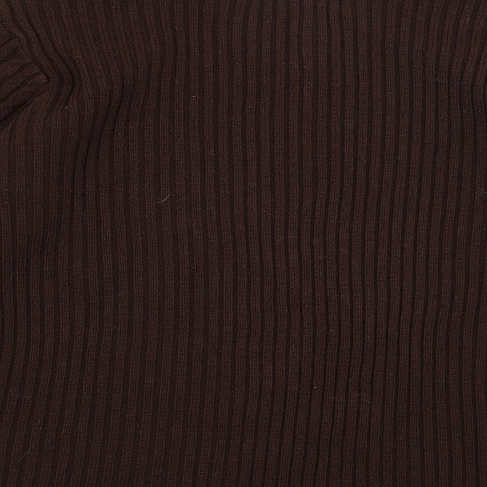 EWM Womens Brown Full Zip Jumper Size 16