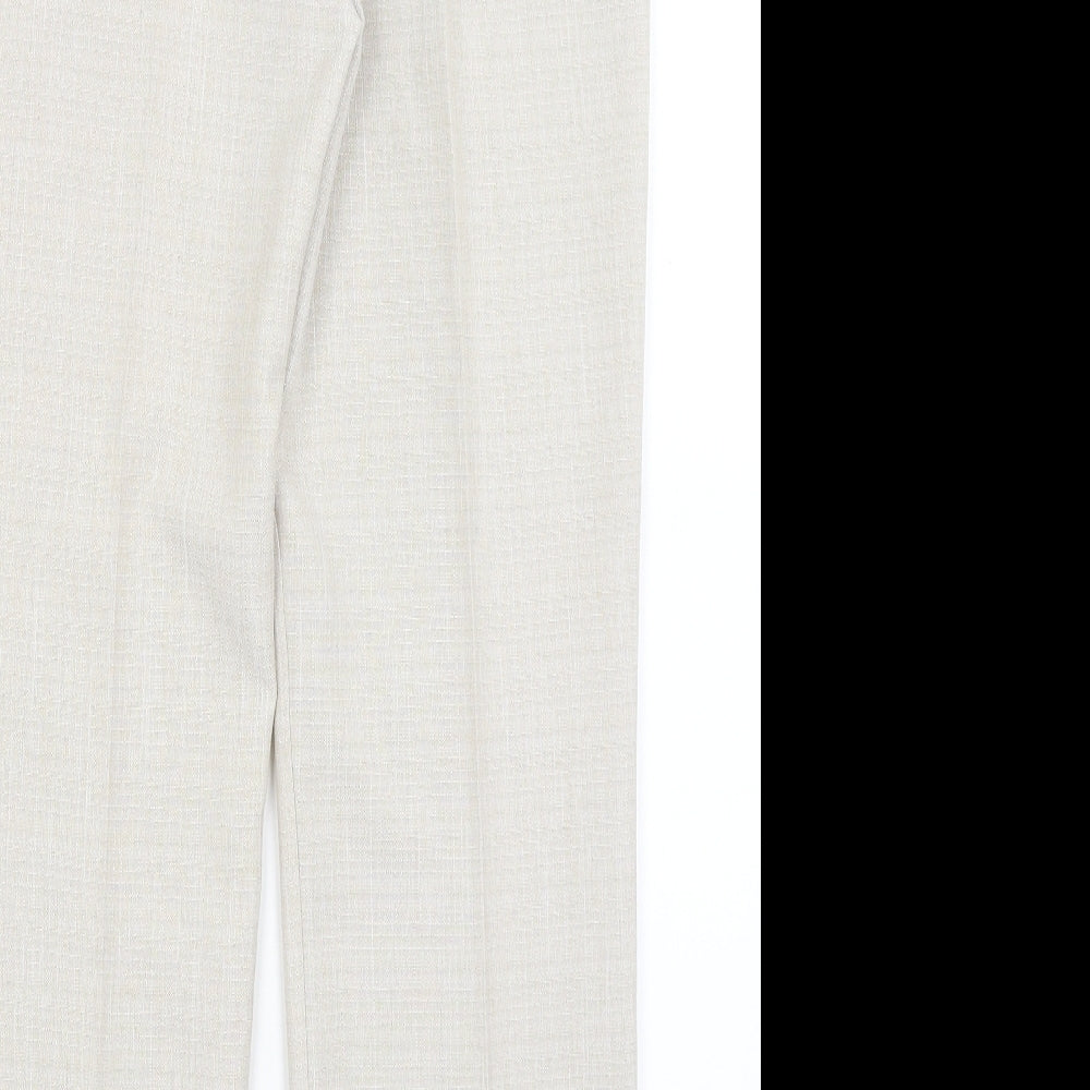 M&S Womens Grey Dress Pants Trousers Size 10 L29 in