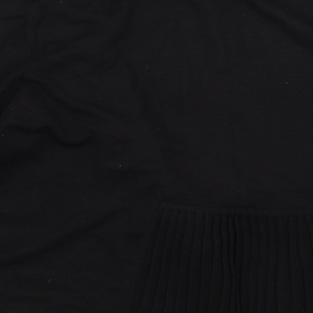 George Womens Black Wrap Jumper Size 14