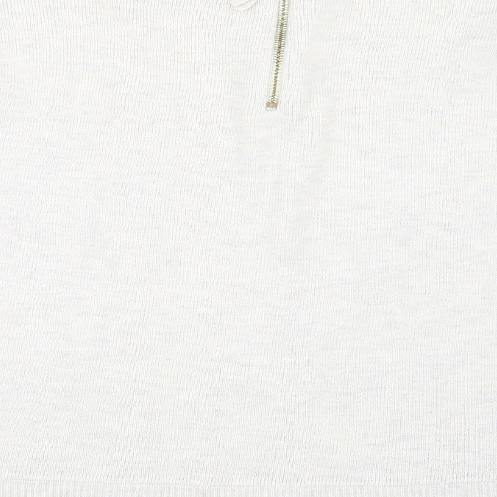H&M Womens Beige Knit Pullover Jumper Size XS
