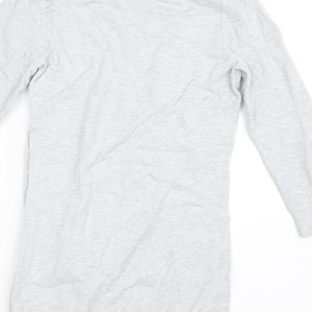 Dorothy Perkins Womens Grey Pullover Jumper Size 10