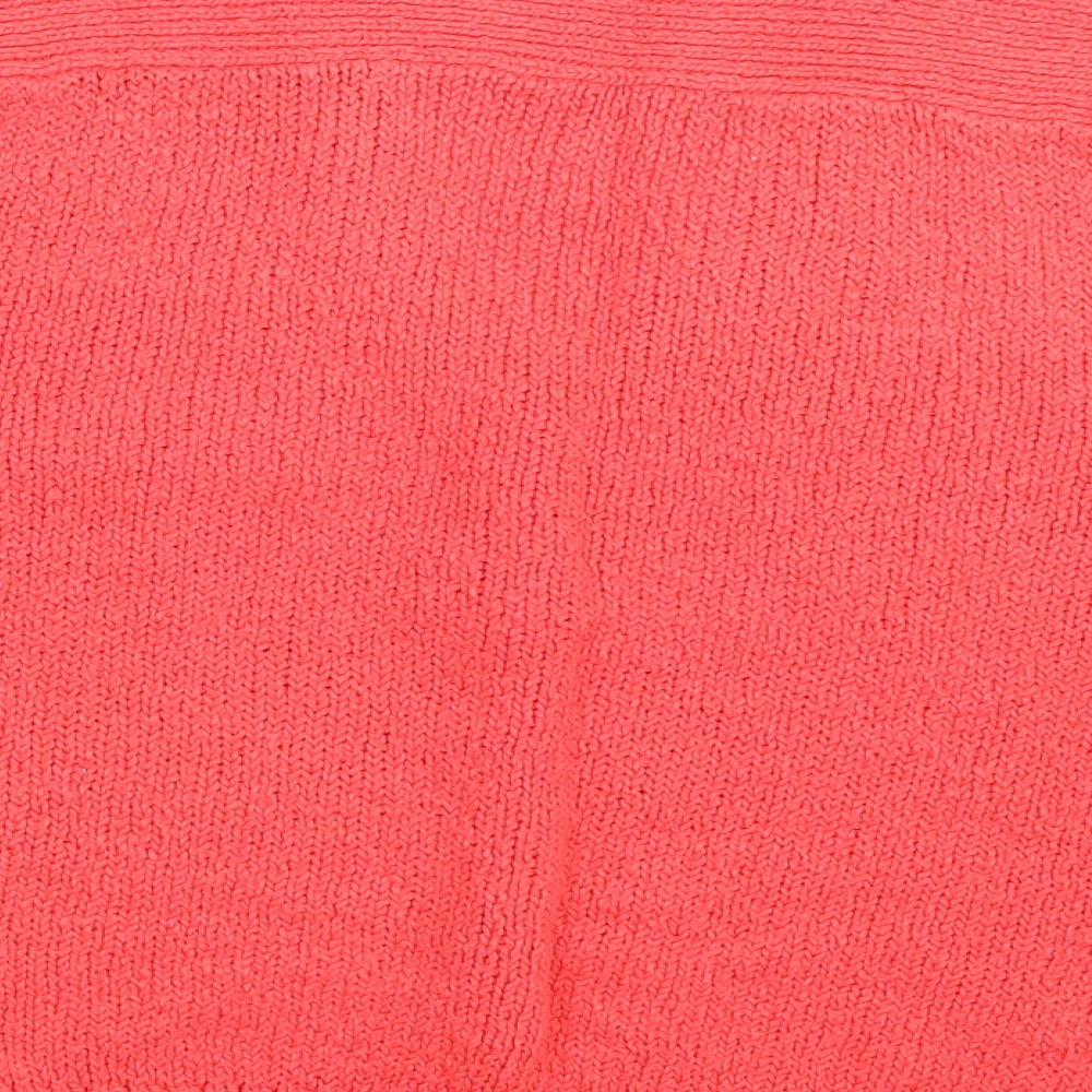 Preworn Womens Pink Knit Pullover Jumper Size M