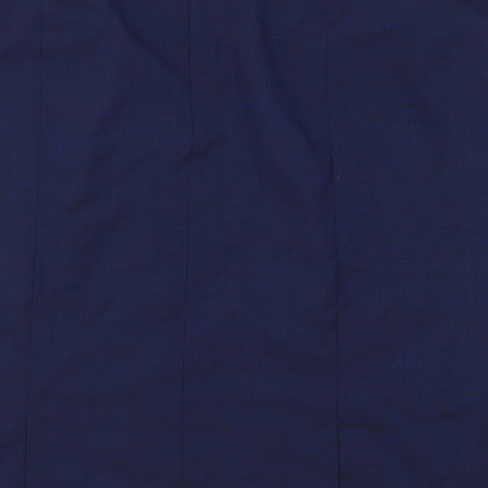 Preworn Womens Blue Straight & Pencil Skirt Size 44 in