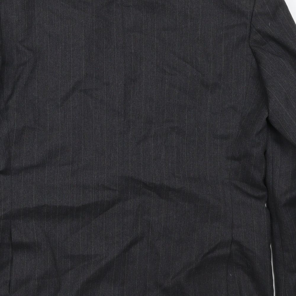Burton Mens Grey Striped Jacket Suit Jacket Size 42