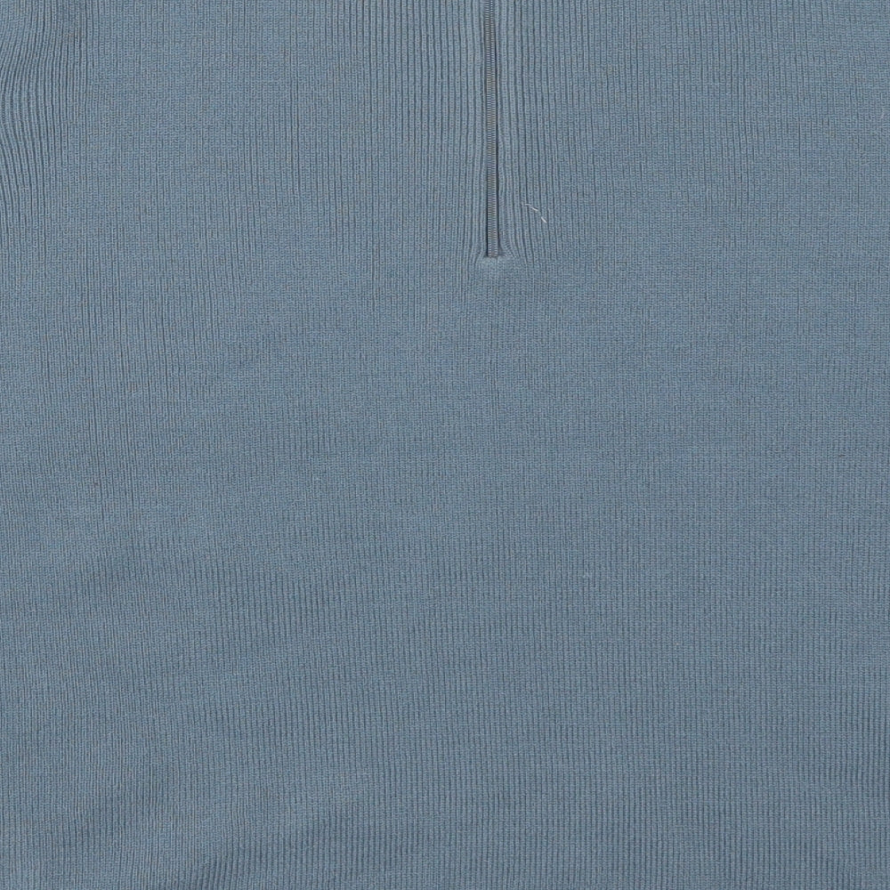 Koret Womens Blue Rayon Pullover Jumper Size S