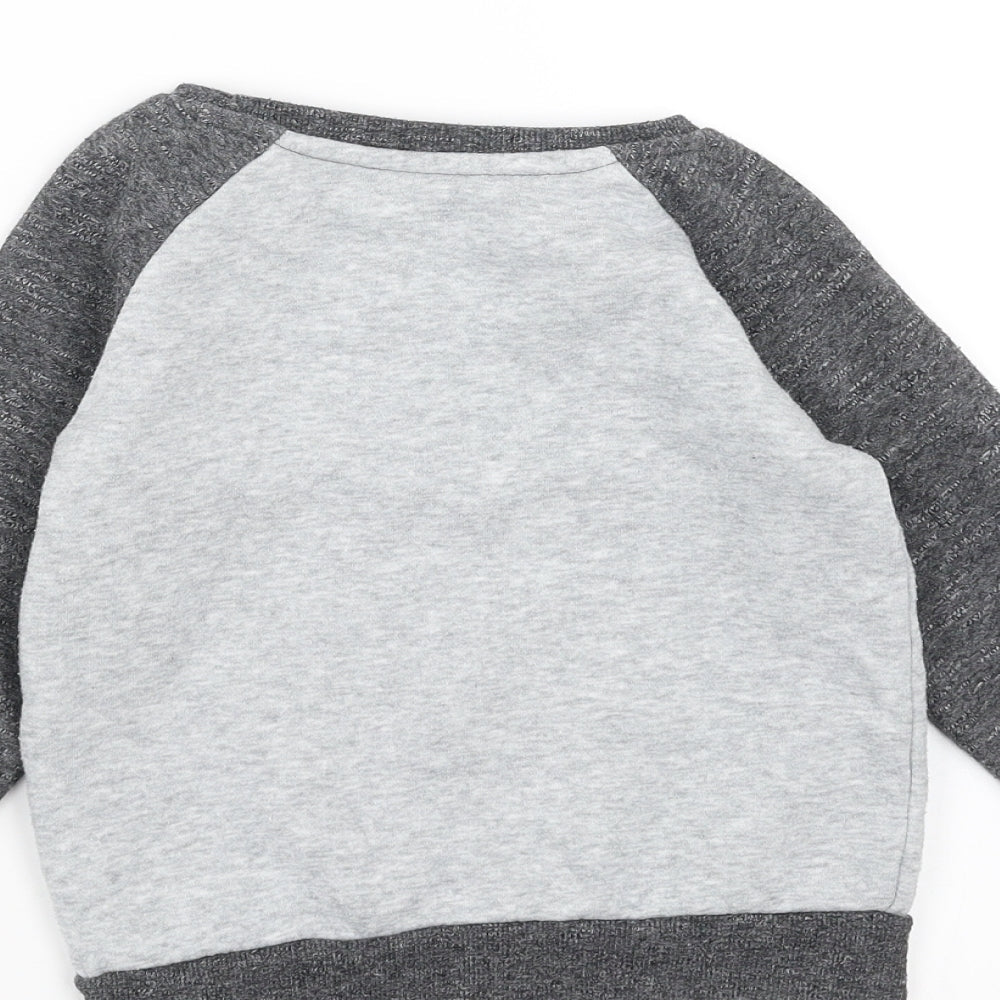 Primark Boys Grey Pullover Sweatshirt Size 2-3 Years - miniboss