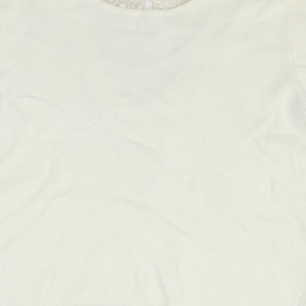Preworn Womens Yellow Basic T-Shirt Size M