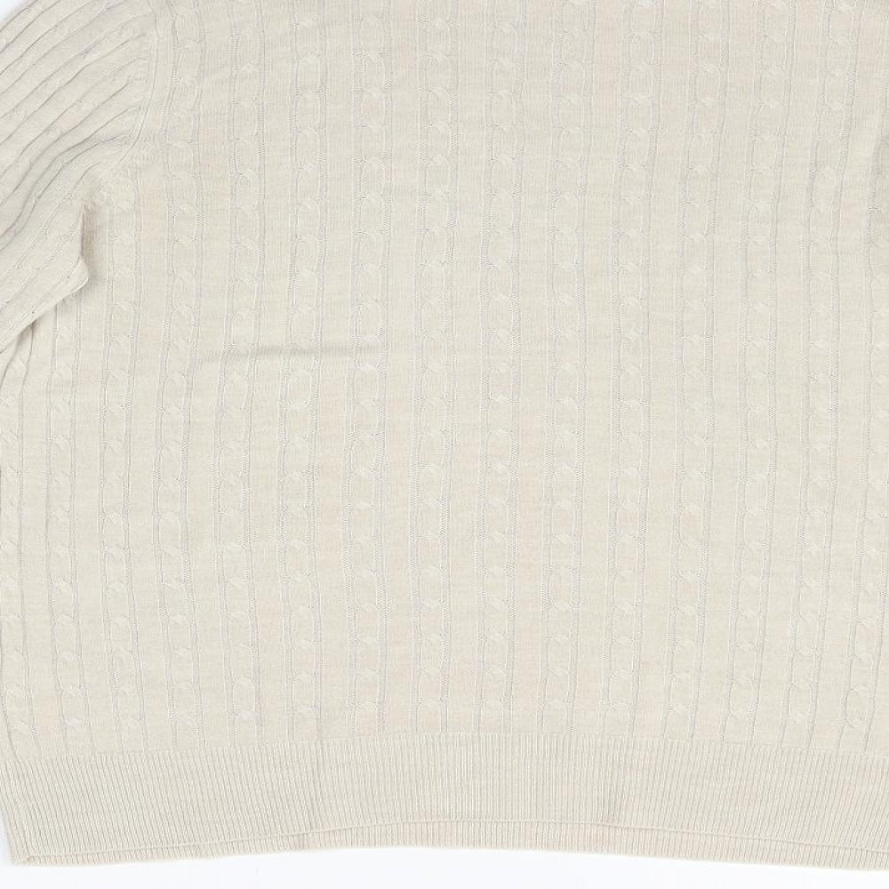Marks & Spencer Womens Beige Pullover Jumper Size 12