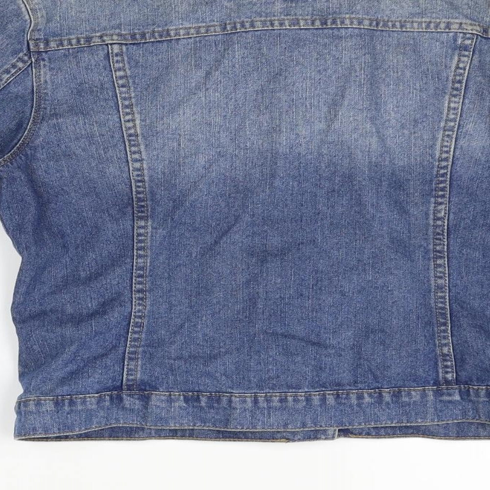Indigo Womens Blue Jacket Size 8