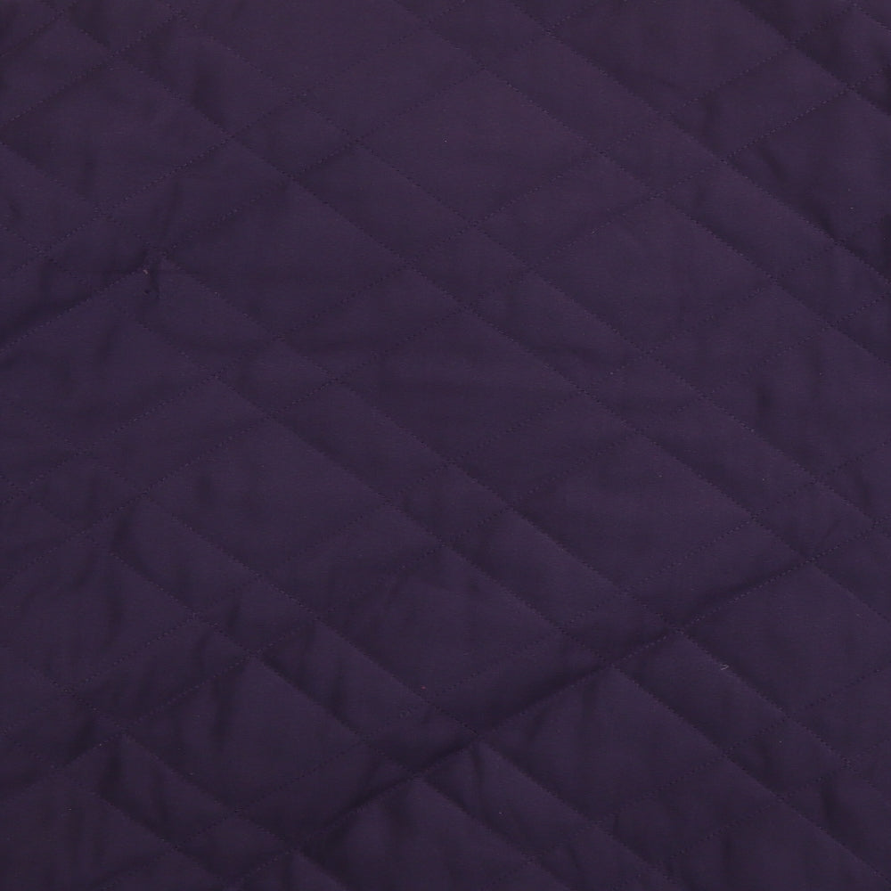 Marks and Spencer Womens Purple Quilted Coat Size M