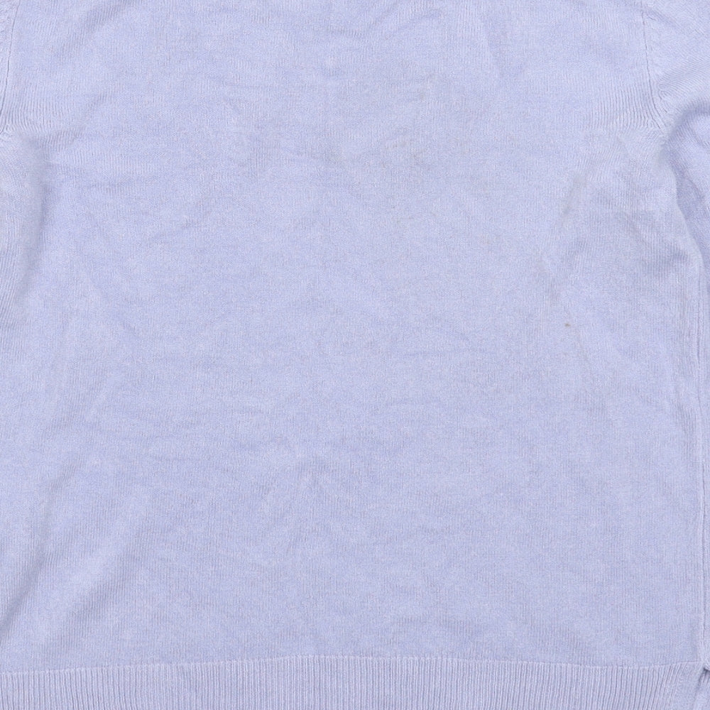Marks & Spencer Womens Grey Knit Pullover Jumper Size 8