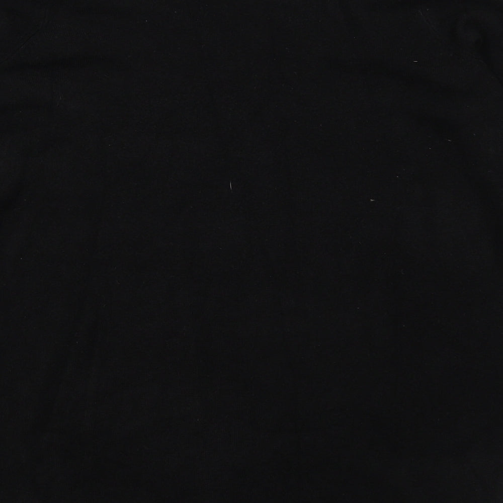Marks & Spencer Girls Black Knit Pullover Jumper Size 8 Years
