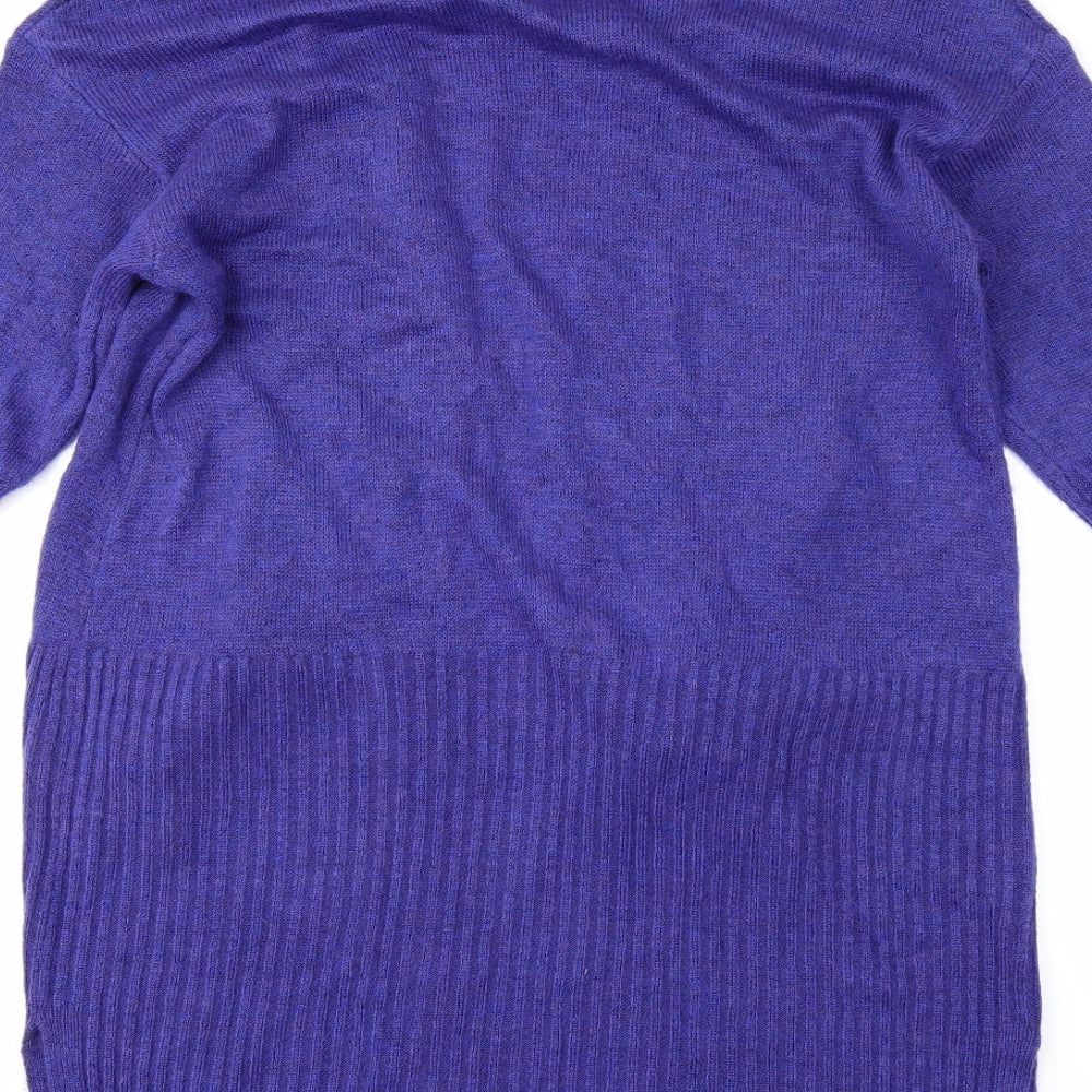 George Womens Blue Wrap Jumper Size 12