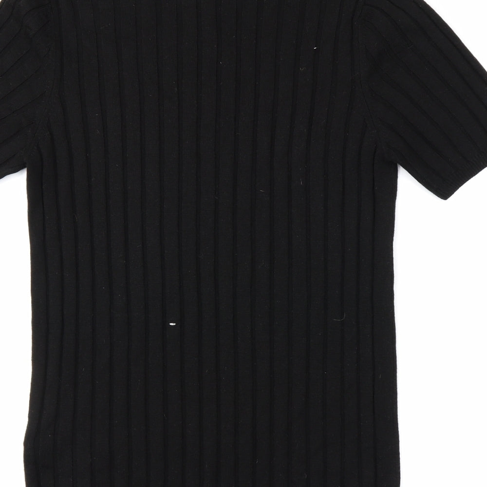 ASOS Womens Black Tunic T-Shirt Size M